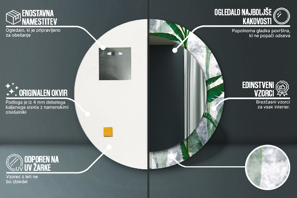 Okrasno ogledalo Tropski listi