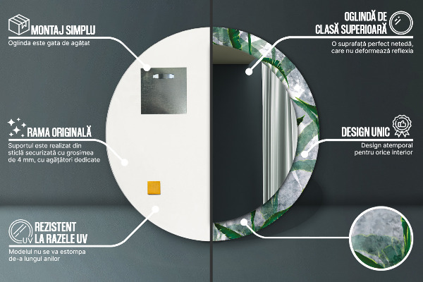 Okrasno ogledalo Tropski listi