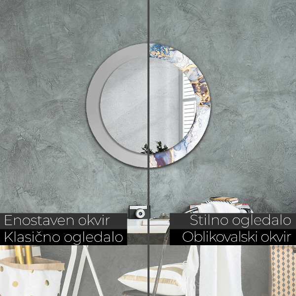 Okrasno ogledalo Abstraktna tekoča umetnost