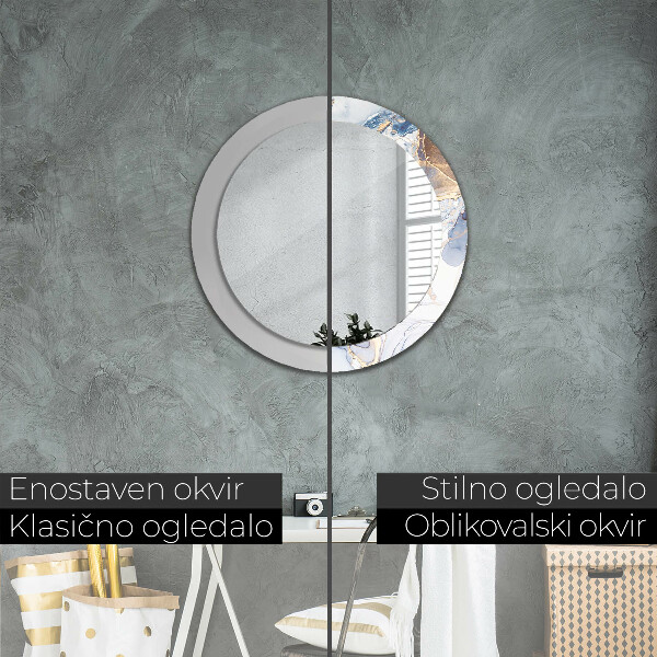 Okrasno ogledalo Abstraktna tekoča umetnost