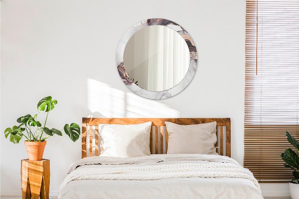 Ogledalo s potiskanim okvirjem Abstraktna tekočina