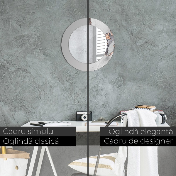 Ogledalo s potiskanim okvirjem Abstraktna tekočina