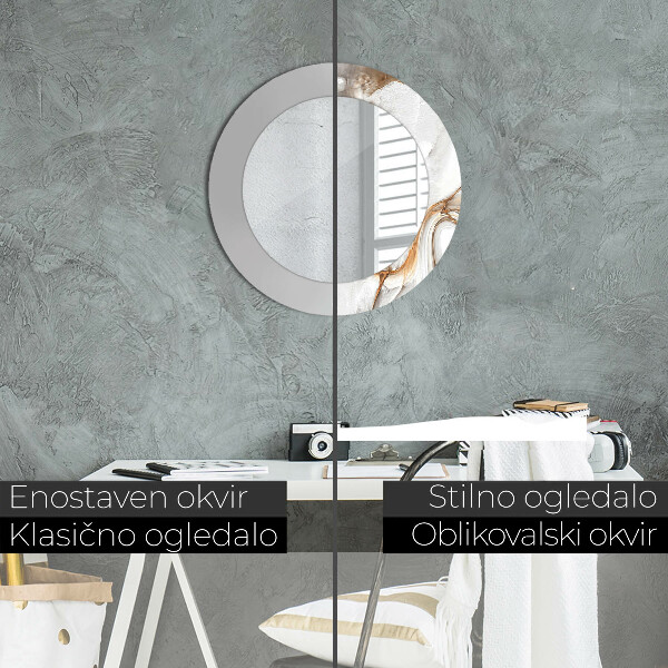 Tiskano ogledalo Svetel marmor