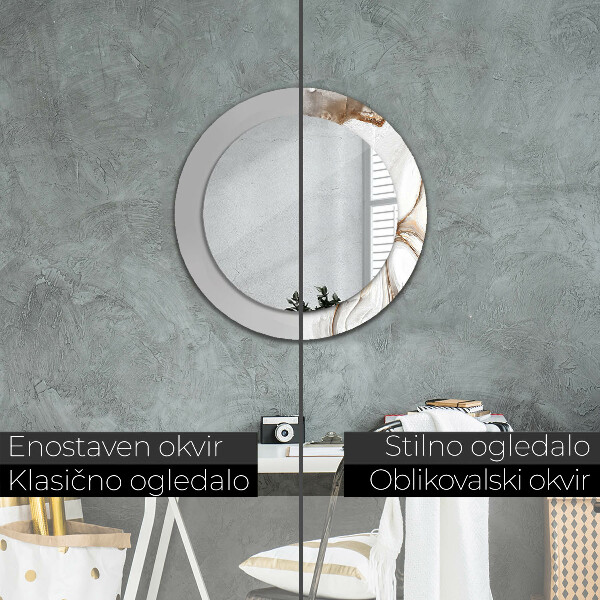 Tiskano ogledalo Svetel marmor