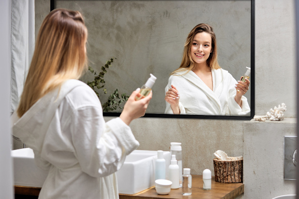 Kopalniško pravokotno ogledalo črn okvir 60x40 cm