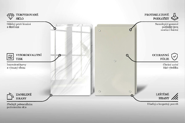 Zaščitna plošča za štedilnik Nežen marmor