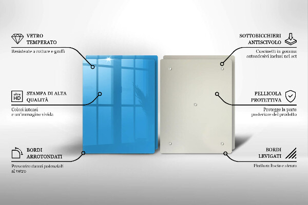Zaščitna plošča za štedilnik Modra barva
