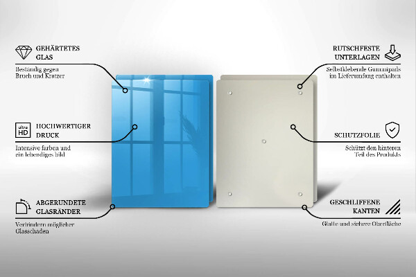 Zaščitna plošča za štedilnik Modra barva
