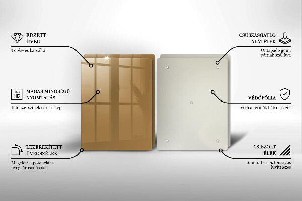 Zaščitna plošča za štedilnik Bež barva