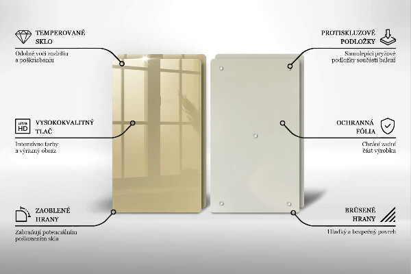 Zaščitna plošča za štedilnik Bež barva