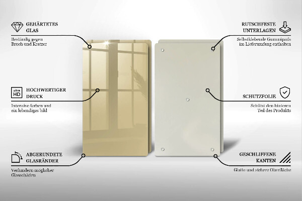 Zaščitna plošča za štedilnik Bež barva