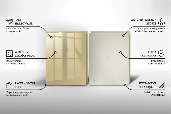 Zaščitna plošča za štedilnik Bež barva