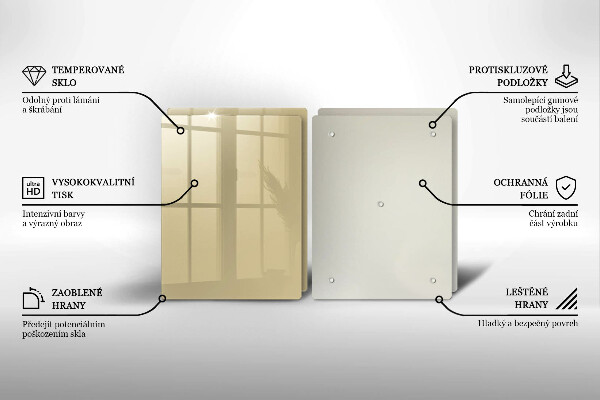 Zaščitna plošča za štedilnik Bež barva