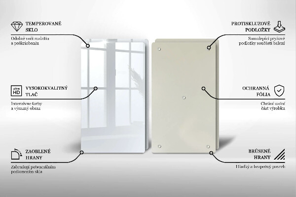 Zaščitna plošča za štedilnik Bela barva