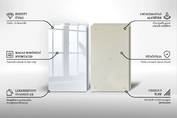 Zaščitna plošča za štedilnik Bela barva