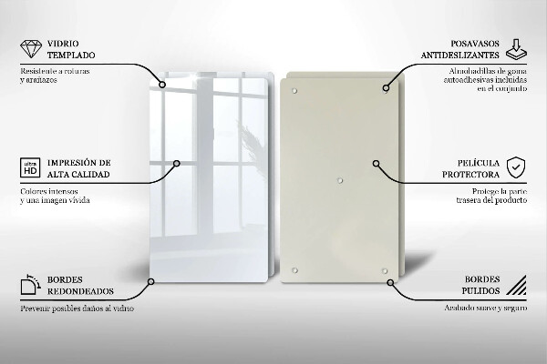 Zaščitna plošča za štedilnik Bela barva