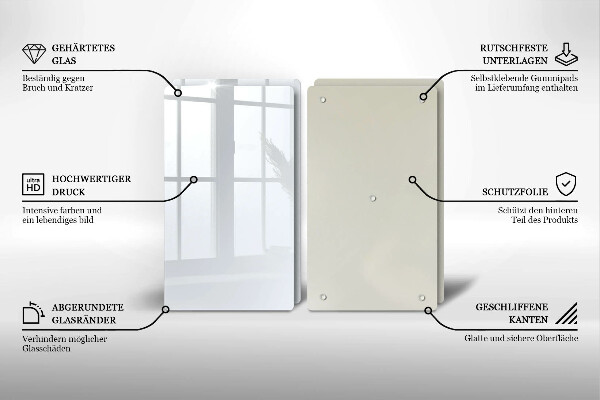 Zaščitna plošča za štedilnik Bela barva