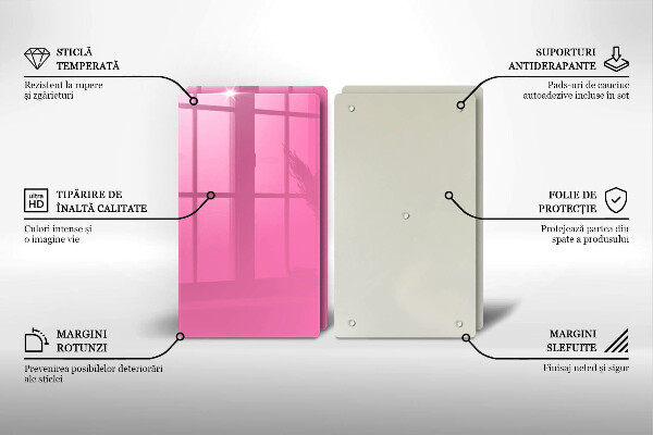 Zaščitna plošča za štedilnik Roza barva