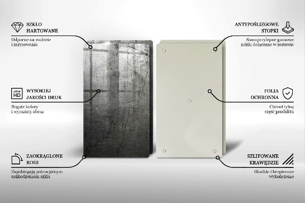 Zaščitna plošča za štedilnik Kovinska tekstura