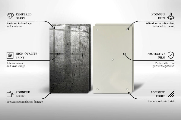 Zaščitna plošča za štedilnik Kovinska tekstura