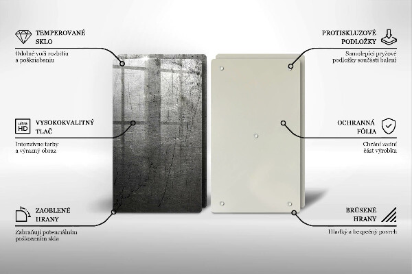 Zaščitna plošča za štedilnik Kovinska tekstura