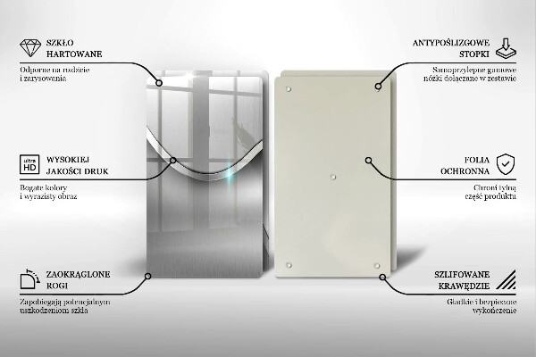 Zaščitna plošča za štedilnik Kovinska abstrakcija