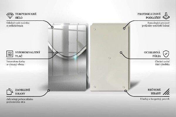 Zaščitna plošča za štedilnik Kovinska abstrakcija