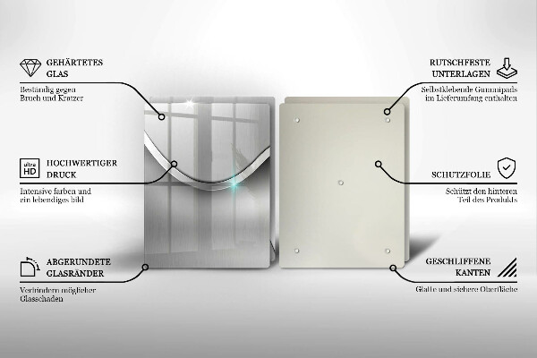 Zaščitna plošča za štedilnik Kovinska abstrakcija