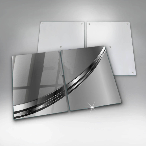 Zaščitna plošča za štedilnik Kovinska abstrakcija