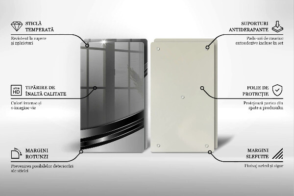 Zaščitna plošča za štedilnik Kovinska abstrakcija