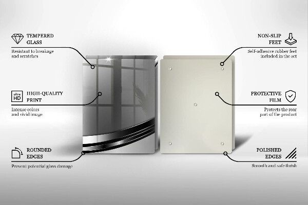 Zaščitna plošča za štedilnik Kovinska abstrakcija