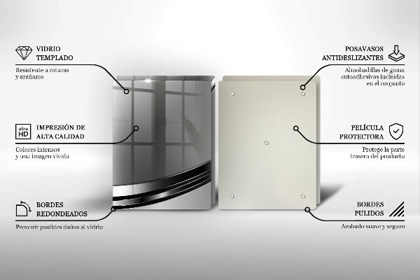 Zaščitna plošča za štedilnik Kovinska abstrakcija