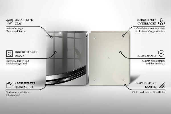 Zaščitna plošča za štedilnik Kovinska abstrakcija