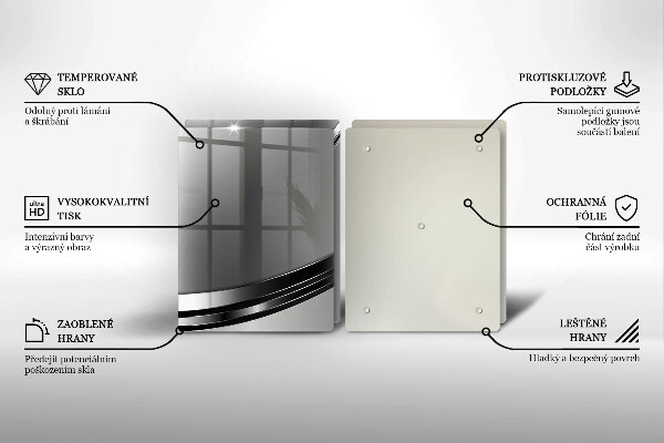 Zaščitna plošča za štedilnik Kovinska abstrakcija