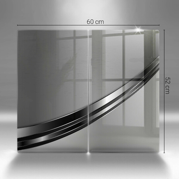 Zaščitna plošča za štedilnik Kovinska abstrakcija