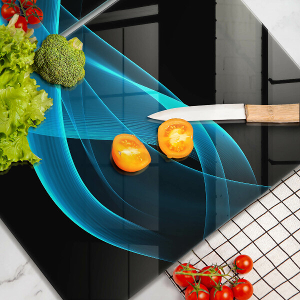 Zaščitna plošča za štedilnik Modra abstrakcija