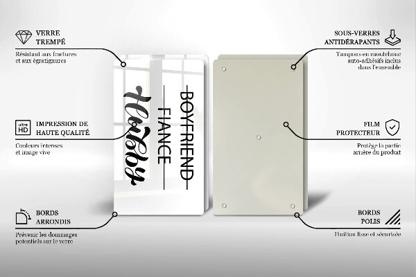 Zaščitna plošča za štedilnik Napis stavek vzorec