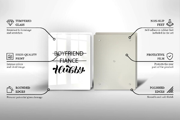 Zaščitna plošča za štedilnik Napis stavek vzorec