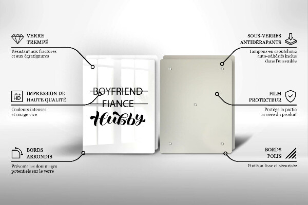 Zaščitna plošča za štedilnik Napis stavek vzorec