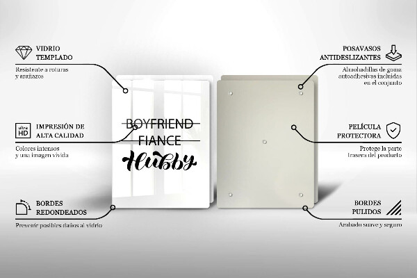 Zaščitna plošča za štedilnik Napis stavek vzorec