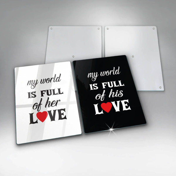 Zaščitna plošča za štedilnik Napis stavek