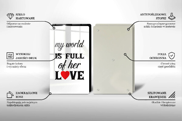 Zaščitna plošča za štedilnik Napis stavek