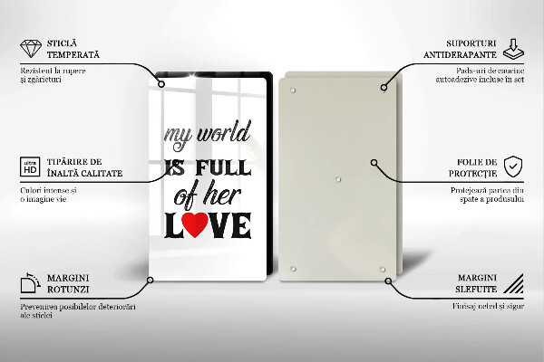 Zaščitna plošča za štedilnik Napis stavek