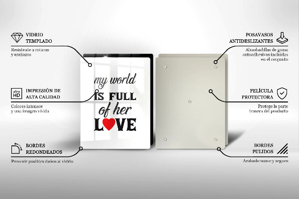 Zaščitna plošča za štedilnik Napis stavek