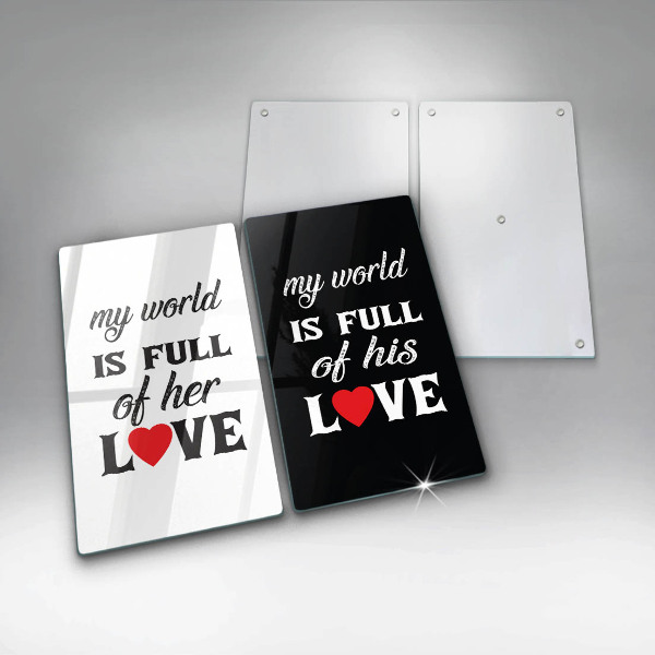 Zaščitna plošča za štedilnik Napis stavek