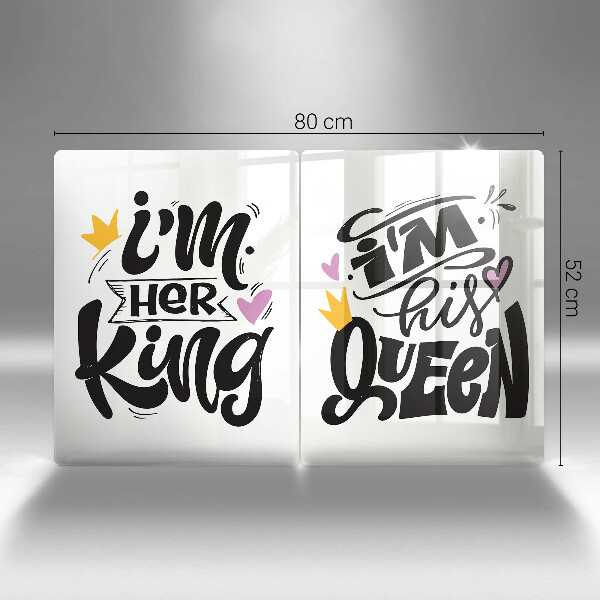 Zaščitna plošča za štedilnik Napis stavek