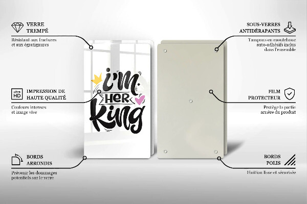 Zaščitna plošča za štedilnik Napis stavek