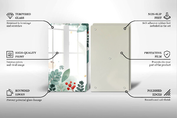 Zaščitna plošča za štedilnik Akvarelni listi