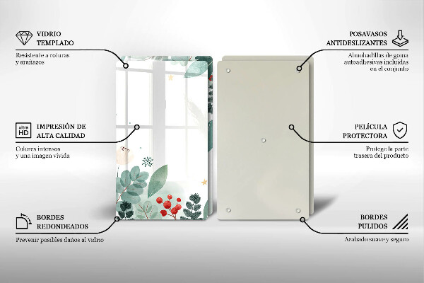 Zaščitna plošča za štedilnik Akvarelni listi