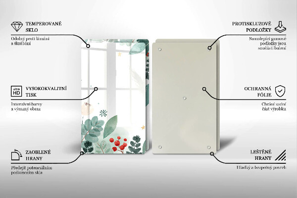 Zaščitna plošča za štedilnik Akvarelni listi